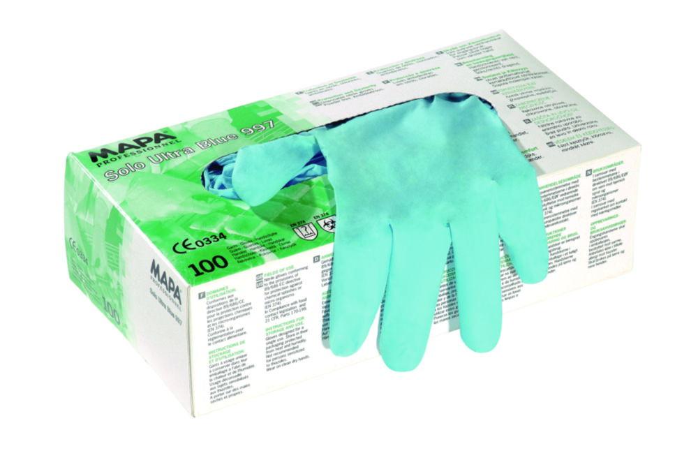 MAPA Disposable Gloves Solo 997 Blue Size 6 Nitril Pack of 100

