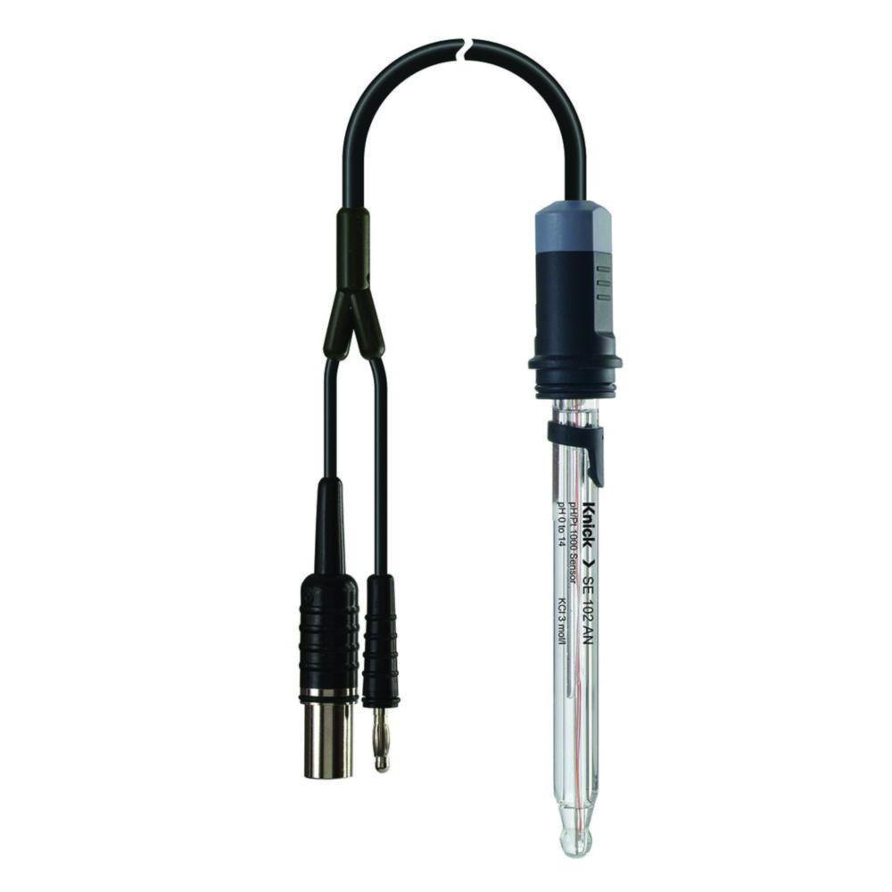 Knick pH/Pt-1000 Sensor SE 102-AN, Glass, Length 110mm, Temp. Range -5 to +100°C
