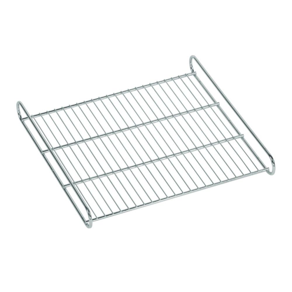 Perforated slide-in plate - slide-in set with with pair of retaining rails (U-rails) made of stainless steel, load capacity 40 kg