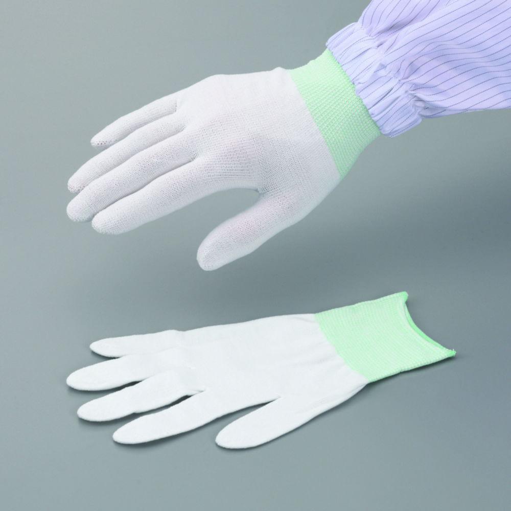 As One ASPURE SILVIX II Gloves, Nylon with Silver Ions, Size L, Pack of 10 Pairs