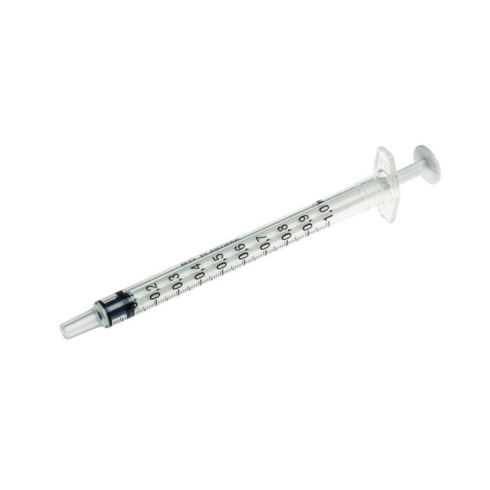 BD Plastipak Tuberculin Syringe 1ml grey, EO-sterilised, latex-free and PVC-free, pack of 120