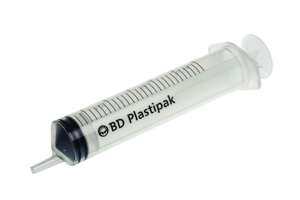 Becton Dickinson Plastipak Disposable Syringes 30 ml PP, with Luer Nozzle, with Two-Piece Plunger, Eccentric, Sterile, Pack of 60