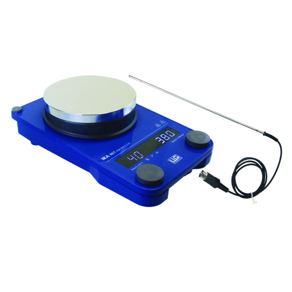 LLG Magnetic Stirrer RCT Standard 2.0, Safety Control, Including Temperature Probe PT 1000 with CH Plug