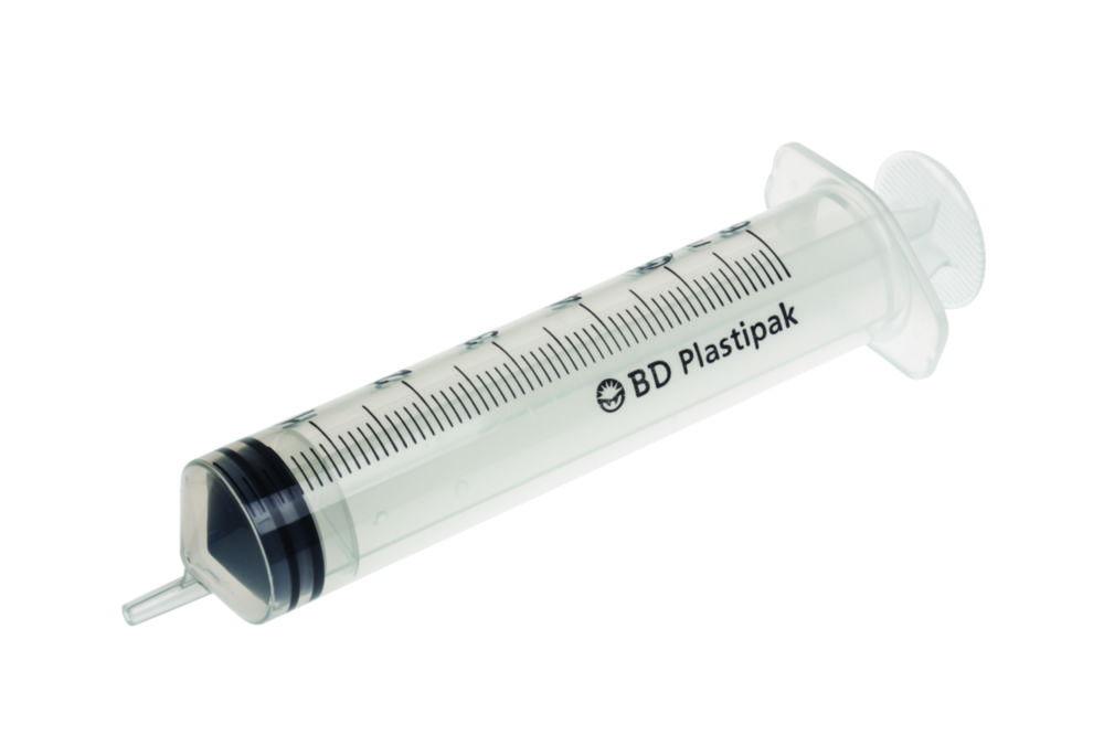 Becton Dickinson Plastipak Disposable Syringes 50/60 ml PP, with Luer Nozzle, Three-Piece Plunger, Eccentric, Sterile, Pack of 60