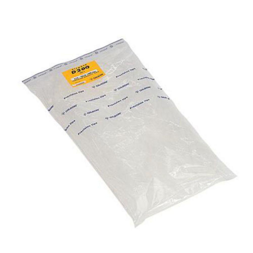 Gilson Pipette Tips D-200, Ecopack, Pack of 10 x 1000