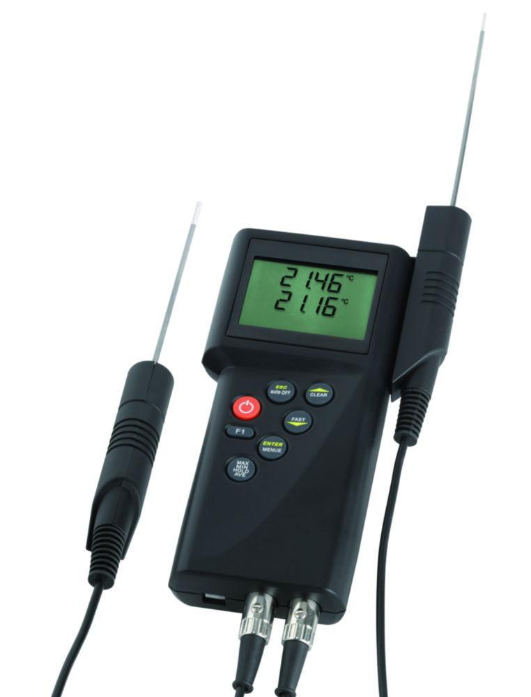 DOSTMANN Precision Hand-Held Meter P750 1-Channel for Pt100, Thermo Elements, Rel. Humidity, Dew Point, Flow, Without Probe

