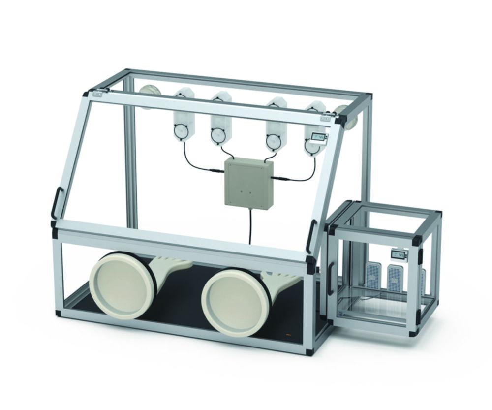 Bohlender Auto Glove Box with Transfer Chamber B 1210 x H 700 mm, PMMA/AL


