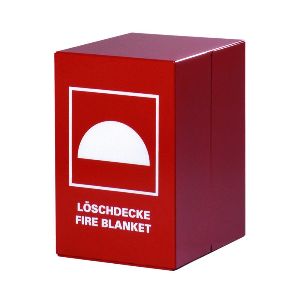 Jutec Fire Blanket Container JT5000LB Steel Red with Screenprint 300x200x240 mm

