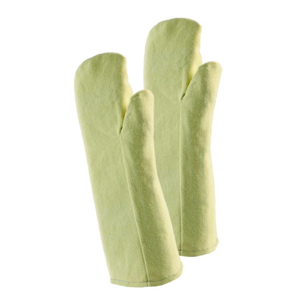 Jutec Fist Gloves H111B140 up to 500°C Aramid Netting with Special Insulation, Length ca. 400mm, per Pair

