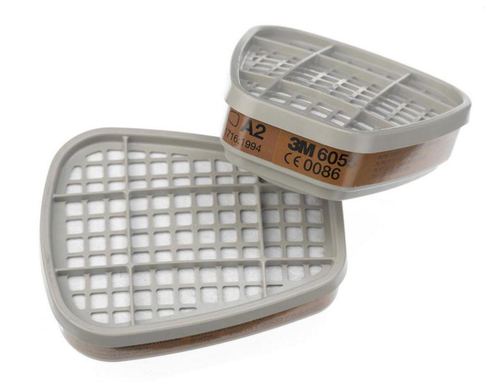 3M Gas Filter A2 for Half Mask 6055 of Series 6000 Pack of 2

