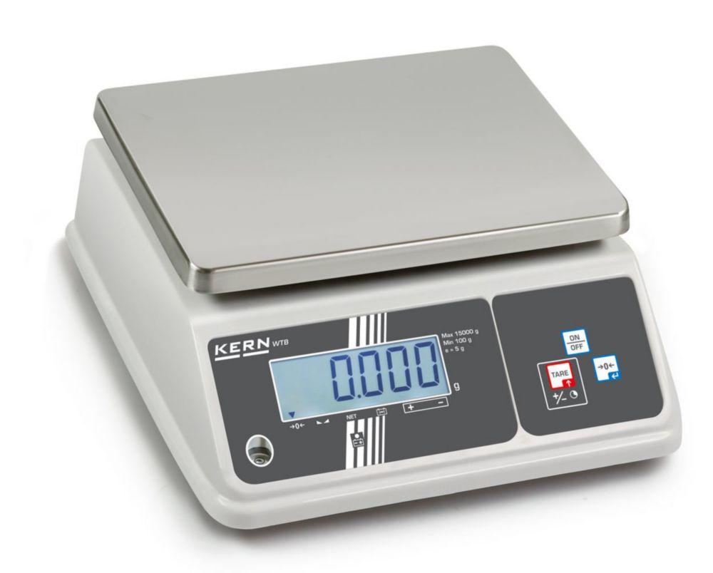 Kern Bench Scale WTB 10K-3NM, 15 kg / 2 g, Calibratable Weighing Plate 260×200 mm