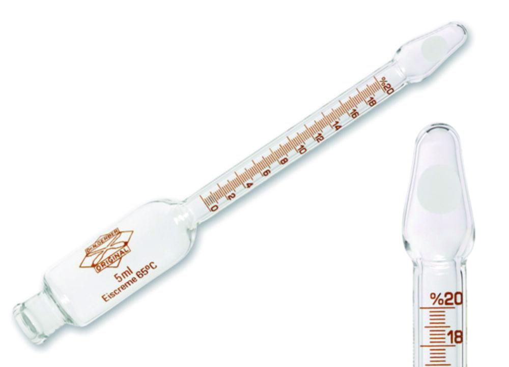 Gerber Ice-cream Butyrometer Köhler Measuring Method, 0-15%:0,2 F


