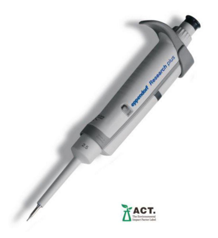 Eppendorf Exchange Pipette Research plus G Basic Variable, 1-Channel 0.1-2.5 µl, Dark Grey
