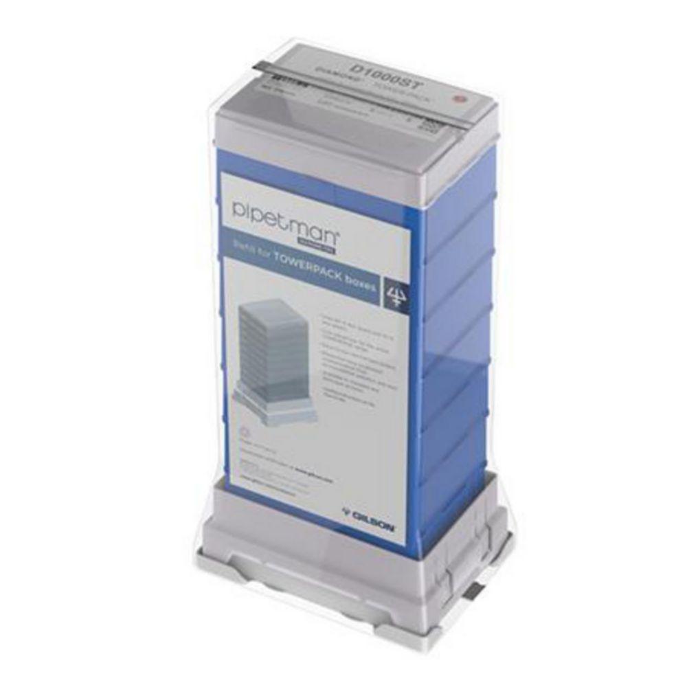 GILSON Pipette Tips D 1000 ST Tower Pack Sterile, Pack of 7x96