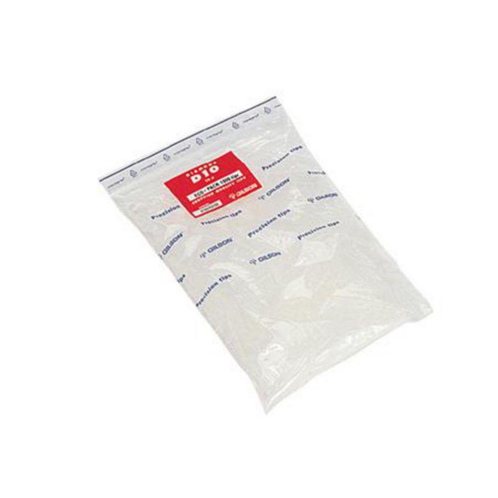 GILSON Pipette Tips D 10, EcoPack, Pack of 10 x 1000