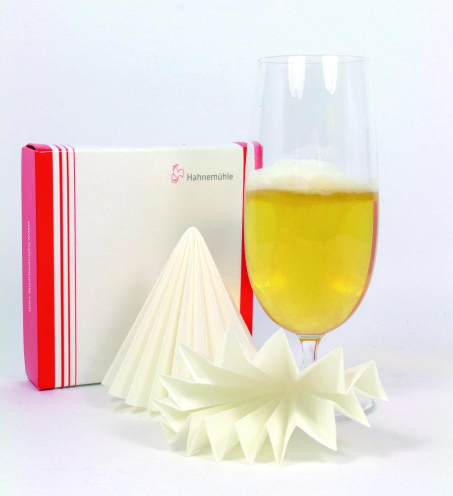 Hahnemühle Folded Filters 2555, 185 mm for Analysis of Beer, 75 g/sqm, Pack of 100