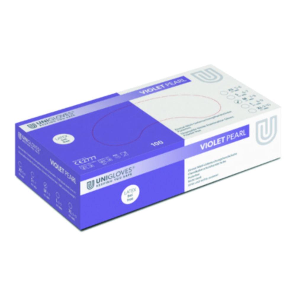 Unigloves Nitrile Gloves Violet Pearl Size XL (10) Violet,latex/powder Free,Non Sterile,Rolling Edges Micro-Roughened Finger Tips, Pack of 100