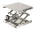 Bochem Lab-Jack, 18/10 Stainless Steel 100 x 100 mm, with Adjusting Wheel